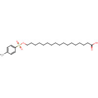 76298-42-5 17-(4-methylphenyl)sulfonyloxyheptadecanoic acid chemical structure