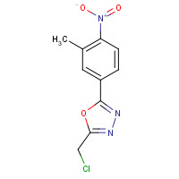 298187-48-1 2-(chloromethyl)-5-(3-methyl-4-nitrophenyl)-1,3,4-oxadiazole chemical structure