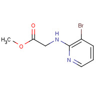 1021939-79-6 methyl 2-[(3-bromopyridin-2-yl)amino]acetate chemical structure