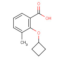 1092447-98-7 2-cyclobutyloxy-3-methylbenzoic acid chemical structure