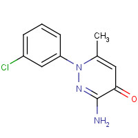 133221-03-1 3-amino-1-(3-chlorophenyl)-6-methylpyridazin-4-one chemical structure