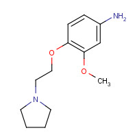 394248-90-9 3-methoxy-4-(2-pyrrolidin-1-ylethoxy)aniline chemical structure