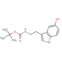 53157-48-5 tert-butyl N-[2-(5-hydroxy-1H-indol-3-yl)ethyl]carbamate chemical structure