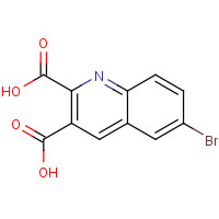 92513-49-0 6-bromoquinoline-2,3-dicarboxylic acid chemical structure