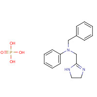 154-68-7 N-benzyl-N-(4,5-dihydro-1H-imidazol-2-ylmethyl)aniline;phosphoric acid chemical structure