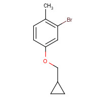 1224719-51-0 2-bromo-4-(cyclopropylmethoxy)-1-methylbenzene chemical structure