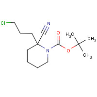 960294-17-1 tert-butyl 2-(3-chloropropyl)-2-cyanopiperidine-1-carboxylate chemical structure