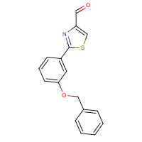 885278-72-8 2-(3-phenylmethoxyphenyl)-1,3-thiazole-4-carbaldehyde chemical structure
