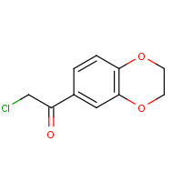 93439-37-3 2-chloro-1-(2,3-dihydro-1,4-benzodioxin-6-yl)ethanone chemical structure