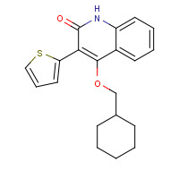 1263051-28-0 4-(cyclohexylmethoxy)-3-thiophen-2-yl-1H-quinolin-2-one chemical structure