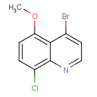 1189107-37-6 4-bromo-8-chloro-5-methoxyquinoline chemical structure