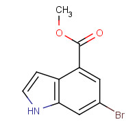 107650-22-6 methyl 6-bromo-1H-indole-4-carboxylate chemical structure