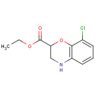 73268-47-0 ethyl 8-chloro-3,4-dihydro-2H-1,4-benzoxazine-2-carboxylate chemical structure