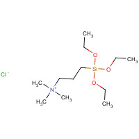 84901-27-9 trimethyl(3-triethoxysilylpropyl)azanium;chloride chemical structure
