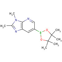 1257554-01-0 2,3-dimethyl-6-(4,4,5,5-tetramethyl-1,3,2-dioxaborolan-2-yl)imidazo[4,5-b]pyridine chemical structure