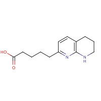 478055-40-2 5-(5,6,7,8-tetrahydro-1,8-naphthyridin-2-yl)pentanoic acid chemical structure
