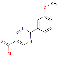 927803-27-8 2-(3-methoxyphenyl)pyrimidine-5-carboxylic acid chemical structure