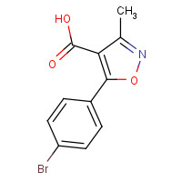 91182-60-4 5-(4-bromophenyl)-3-methyl-1,2-oxazole-4-carboxylic acid chemical structure