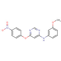 853298-72-3 N-(3-methoxyphenyl)-6-(4-nitrophenoxy)pyrimidin-4-amine chemical structure