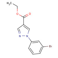 784142-89-8 ethyl 1-(3-bromophenyl)pyrazole-4-carboxylate chemical structure