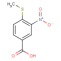 64399-24-2 4-methylsulfanyl-3-nitrobenzoic acid chemical structure