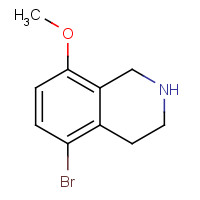 1341779-07-4 5-bromo-8-methoxy-1,2,3,4-tetrahydroisoquinoline chemical structure