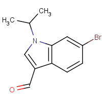 1360921-57-8 6-bromo-1-propan-2-ylindole-3-carbaldehyde chemical structure