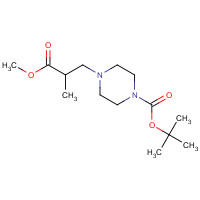 886366-38-7 tert-butyl 4-(3-methoxy-2-methyl-3-oxopropyl)piperazine-1-carboxylate chemical structure