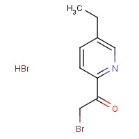 1359827-42-1 2-bromo-1-(5-ethylpyridin-2-yl)ethanone;hydrobromide chemical structure