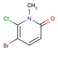 960299-33-6 5-bromo-6-chloro-1-methylpyridin-2-one chemical structure