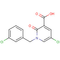 222414-95-1 5-chloro-1-[(3-chlorophenyl)methyl]-2-oxopyridine-3-carboxylic acid chemical structure