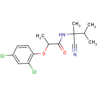 115852-48-7 N-(2-cyano-3-methylbutan-2-yl)-2-(2,4-dichlorophenoxy)propanamide chemical structure