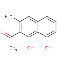 3785-24-8 1-(1,8-dihydroxy-3-methylnaphthalen-2-yl)ethanone chemical structure