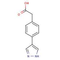 1216007-24-7 2-[4-(1H-pyrazol-4-yl)phenyl]acetic acid chemical structure