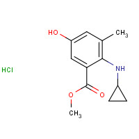1428870-90-9 methyl 2-(cyclopropylamino)-5-hydroxy-3-methylbenzoate;hydrochloride chemical structure