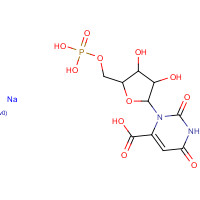 68244-58-6 3-[3,4-dihydroxy-5-(phosphonooxymethyl)oxolan-2-yl]-2,6-dioxopyrimidine-4-carboxylic acid;sodium chemical structure