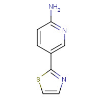 1177269-11-2 5-(1,3-thiazol-2-yl)pyridin-2-amine chemical structure