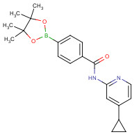 1419221-44-5 N-(4-cyclopropylpyridin-2-yl)-4-(4,4,5,5-tetramethyl-1,3,2-dioxaborolan-2-yl)benzamide chemical structure