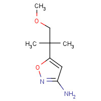 93509-70-7 5-(1-methoxy-2-methylpropan-2-yl)-1,2-oxazol-3-amine chemical structure