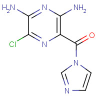 76962-94-2 (3,5-diamino-6-chloropyrazin-2-yl)-imidazol-1-ylmethanone chemical structure