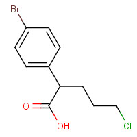 1215098-77-3 2-(4-bromophenyl)-5-chloropentanoic acid chemical structure
