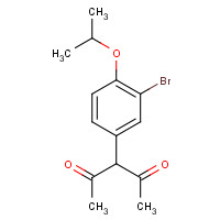 220982-77-4 3-(3-bromo-4-propan-2-yloxyphenyl)pentane-2,4-dione chemical structure