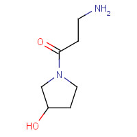 1220181-17-8 3-amino-1-(3-hydroxypyrrolidin-1-yl)propan-1-one chemical structure