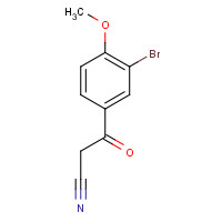 1179624-77-1 3-(3-bromo-4-methoxyphenyl)-3-oxopropanenitrile chemical structure