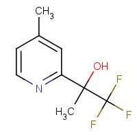 1396893-43-8 1,1,1-trifluoro-2-(4-methylpyridin-2-yl)propan-2-ol chemical structure