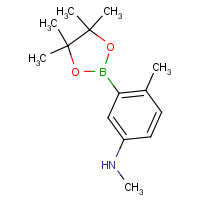 877064-96-5 N,4-dimethyl-3-(4,4,5,5-tetramethyl-1,3,2-dioxaborolan-2-yl)aniline chemical structure