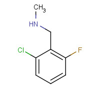 62924-64-5 1-(2-chloro-6-fluorophenyl)-N-methylmethanamine chemical structure