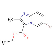 81438-56-4 ethyl 6-bromo-2-methylimidazo[1,2-a]pyridine-3-carboxylate chemical structure