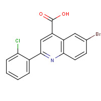 445289-24-7 6-bromo-2-(2-chlorophenyl)quinoline-4-carboxylic acid chemical structure