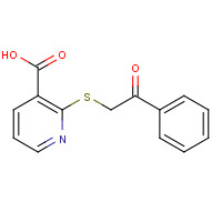 142221-23-6 2-phenacylsulfanylpyridine-3-carboxylic acid chemical structure